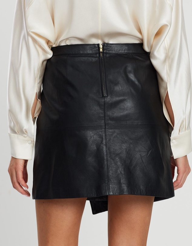 Marcs - Zip Leather Skirt