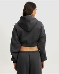 Cotton On Body Active - Active Raw Edge Zip Through Hoodie