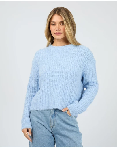 All About Eve - Ivy Knit Jumper Ocean Blue