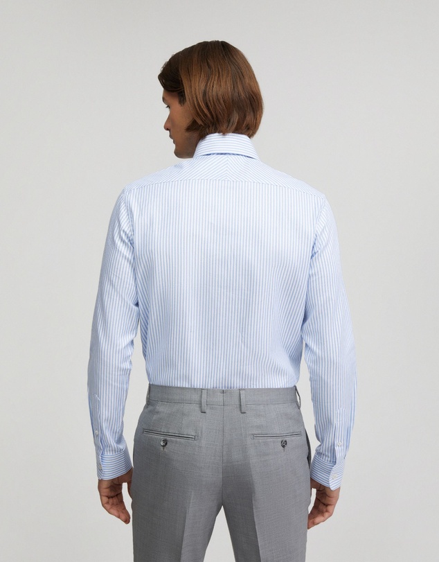 Oxford - Trafalgar Cotton Striped Shirt