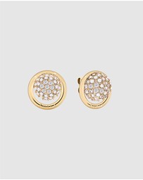 Furla - Furla Miasfera Charms Gold-Tone Stud Earrings