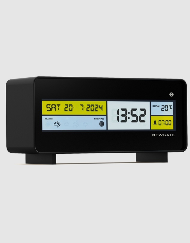 Newgate - Newgate Futurama Lcd Alarm Clock Black Case Black Lens