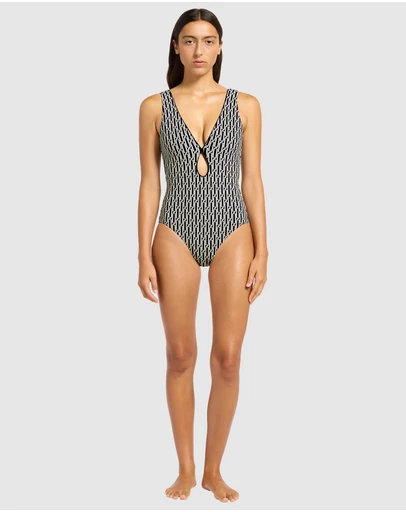 JETS - Spring Geo Plunge One Piece