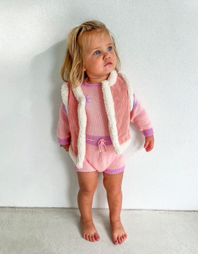 WITH LOVE FOR KIDS - Snowy Cord Vest - Babies - Kids