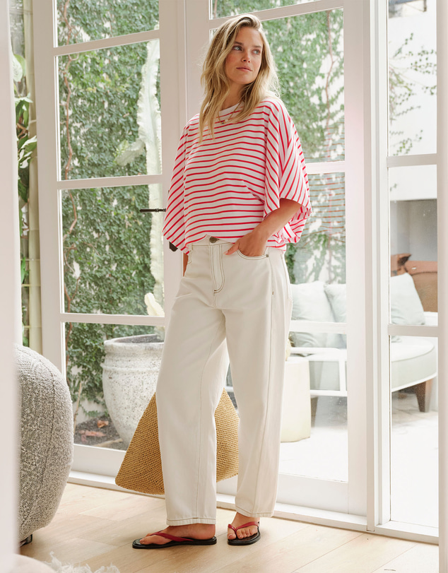 Ceres Life - Leah Tapered Barrel Jean