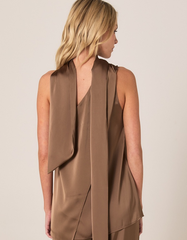 Fate + Becker - Dahlia Satin One Shoulder Top