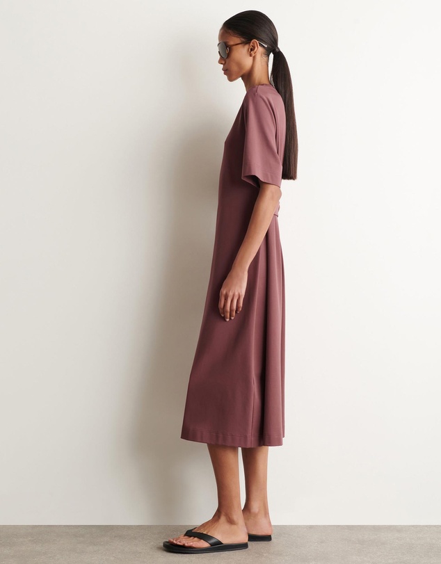 COS - Belt-Detail Midi T-Shirt Dress