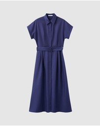 M.N.G - Lyocell Belted Shirt Dress