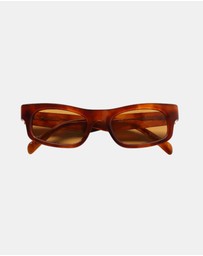 Soda Shades - Rozalia Russia x Soda Shades - Shade 003 Honey Tortoise Brown Lens