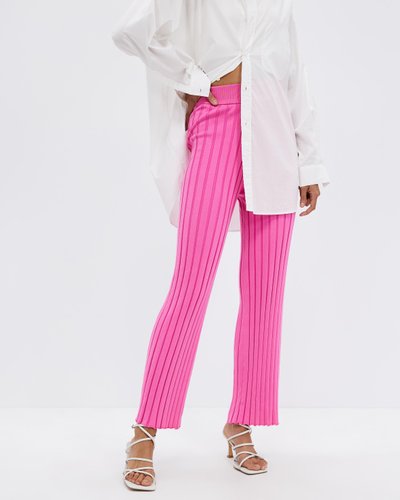 Knit Panel Pants