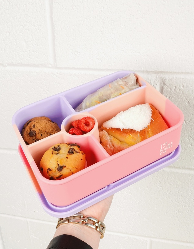 The Somewhere Co - Cotton Candy Large Silicone Bento Lunch Box