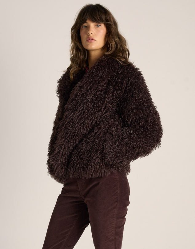 Fate + Becker - Wynn Cropped Fur Jacket