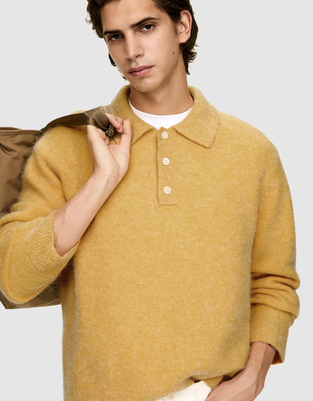 ARKET - Alpaca Wool Blend Polo Shirt