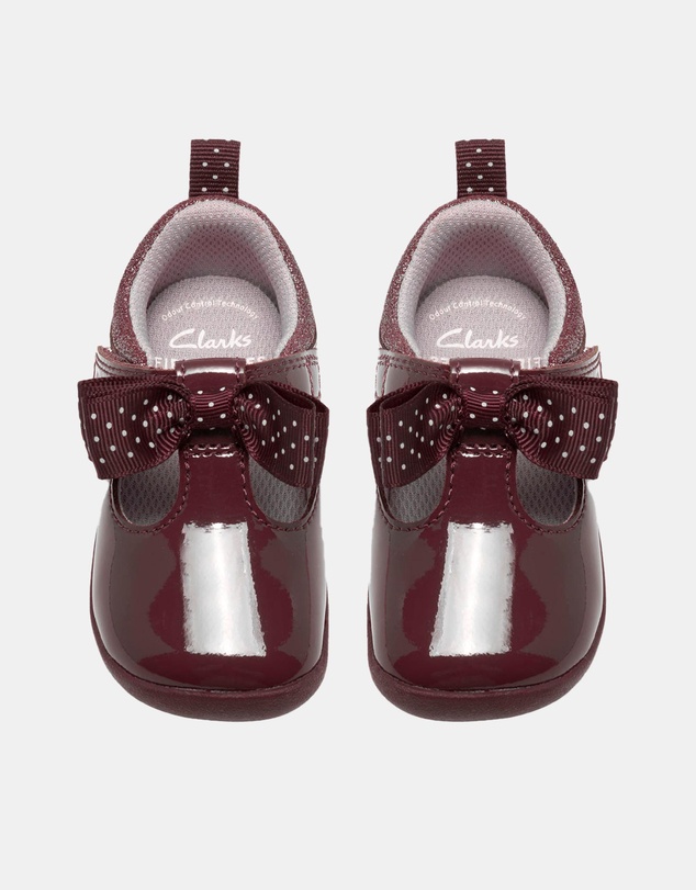 Clarks - Roamer Trim (T) Burgundy Patent