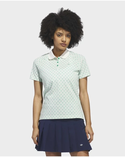 adidas Originals - Originals All Over Trefoil Polo Shirt Womens