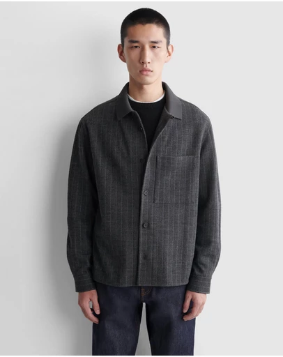 COS - Relaxed Pinstriped Wool-Blend Shirt