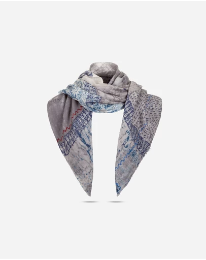 Ozwear Connection Uggs - Ugg 100% Australian Merino Wool Scarf Blue Grey