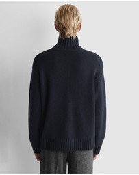 COS - Chunky Cashmere Funnel-Neck Jumper