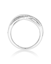 Michael Hill - Ring with 0.10 Carat TW of Diamonds in Sterling Silver
