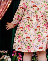 Fleur Harris - 'Toadstool' Paradise Dress in Apricot