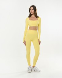 STAX. - Full Length Tights Airlyte - Limoncello