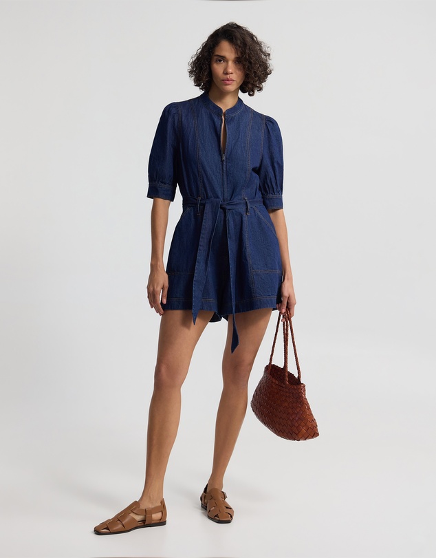 Oxford - Nera Denim Playsuit