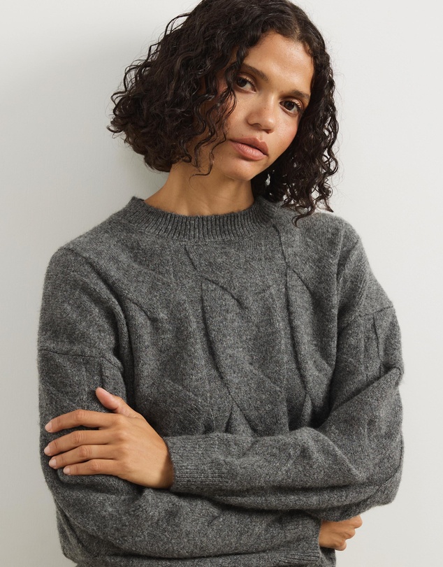 Atmos&Here - Stella Cable Knit Oversized Knit Jumper