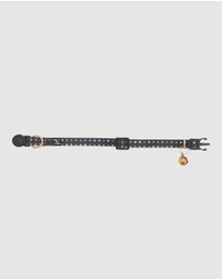 Mog & Bone - Cat Collar - Black Metallic Cross Print