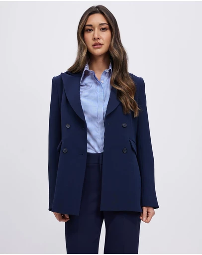 Farage - Eden Crepe Double Breasted Jacket