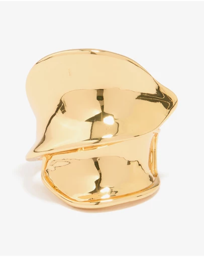 Lovisa - Gold Plated Statement Double Wrap Ring