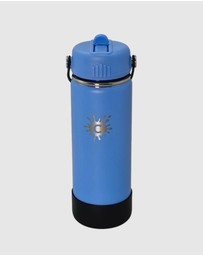 Tolu Australia - 750ml Reusable Blue Water Bottle with Straw Lid