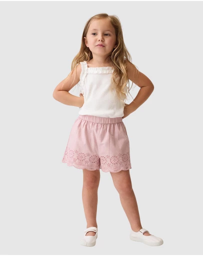 GAP - PO Woven Eyelet Shorts - Babies-Kids