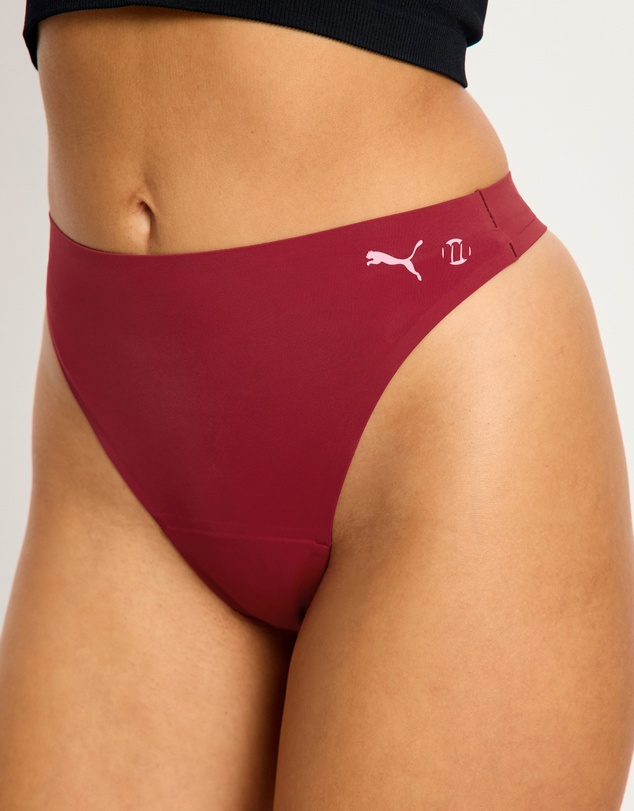 Modibodi - Puma X Modibodi Seamfree Active Hi Waist Period Thong Light Absorbency
