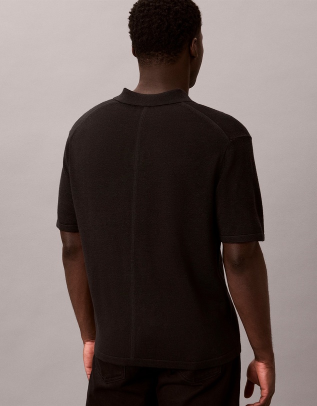 Calvin Klein - Linen Blend Polo Sweater
