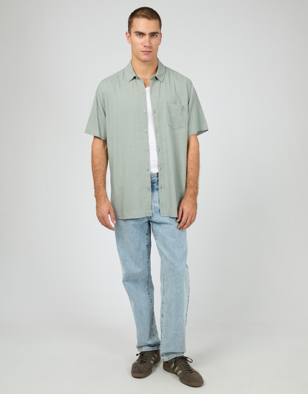 Silent Theory - Textured Linen SS Shirt