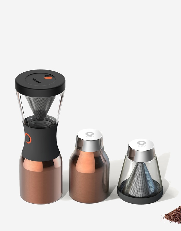 Asobu - Asobu Cold Brew Coffee Maker 2 Go, Copper 1.1L