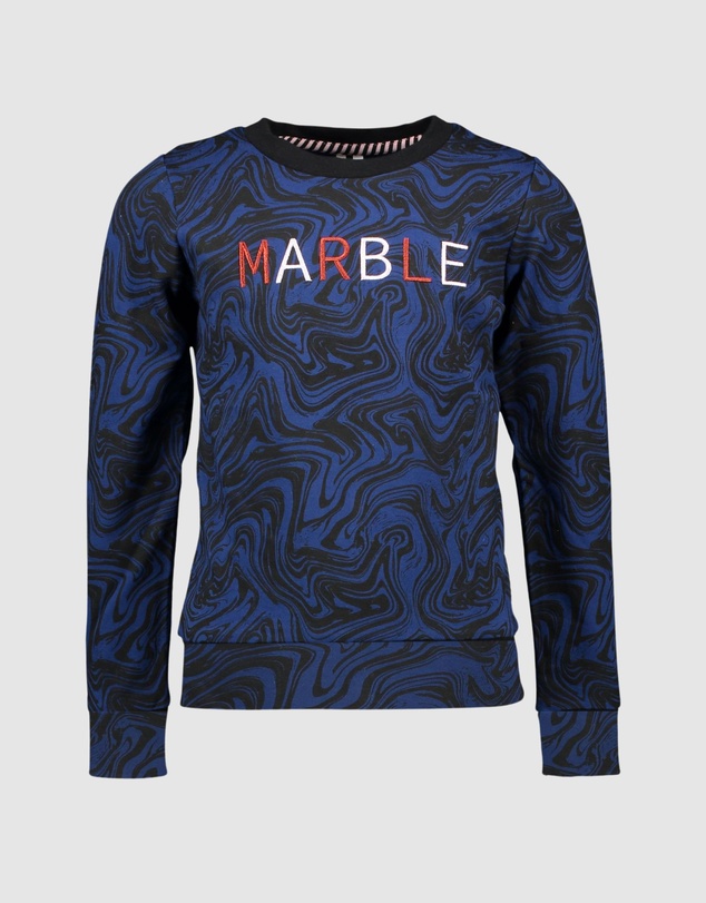 B.Nosy - Marble Print Sweatshirt - Kids-Teens