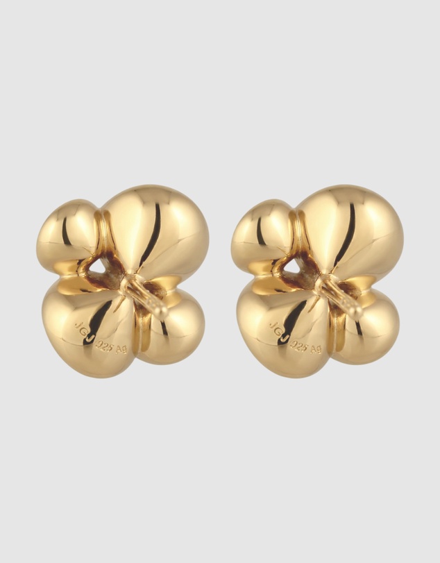 Elli Jewelry - Earrings Stud Crystal 925 Sterling Silver Gold-Plated