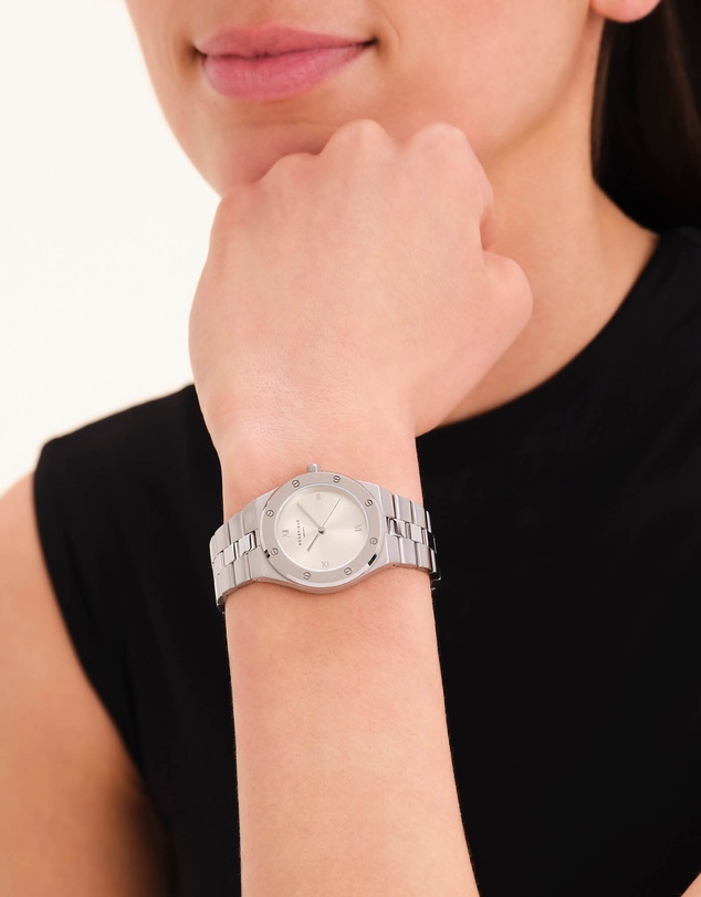 Rosefield - Rose Sunray Silver-Tone Bracelet Watch