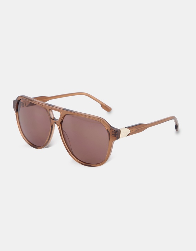 SABEN - Marlo Sunglasses Sheer Brown