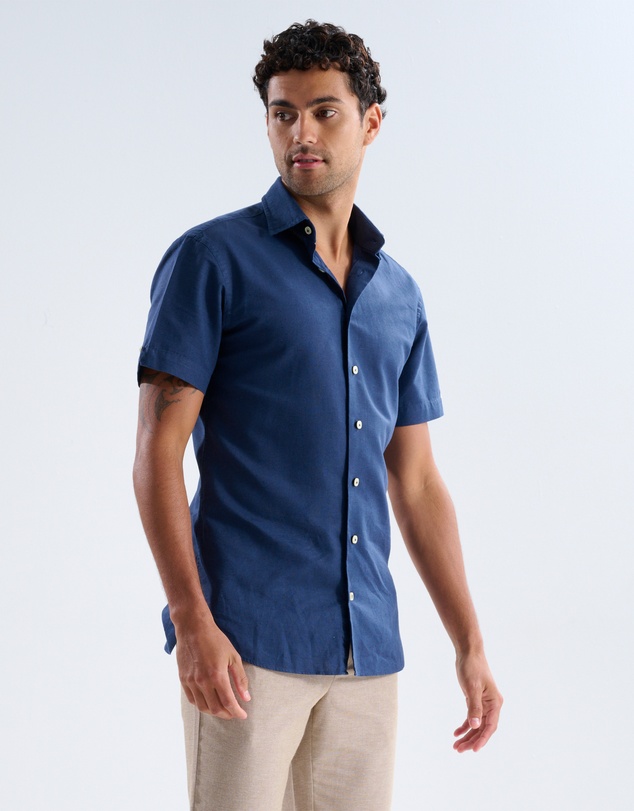 3 Wise Men - 3 Wise Men Seaglass Linen Short Sleeve Shirt