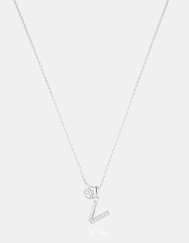 Georgini - Georgini Luxury Letters V Initial Pendant Silver