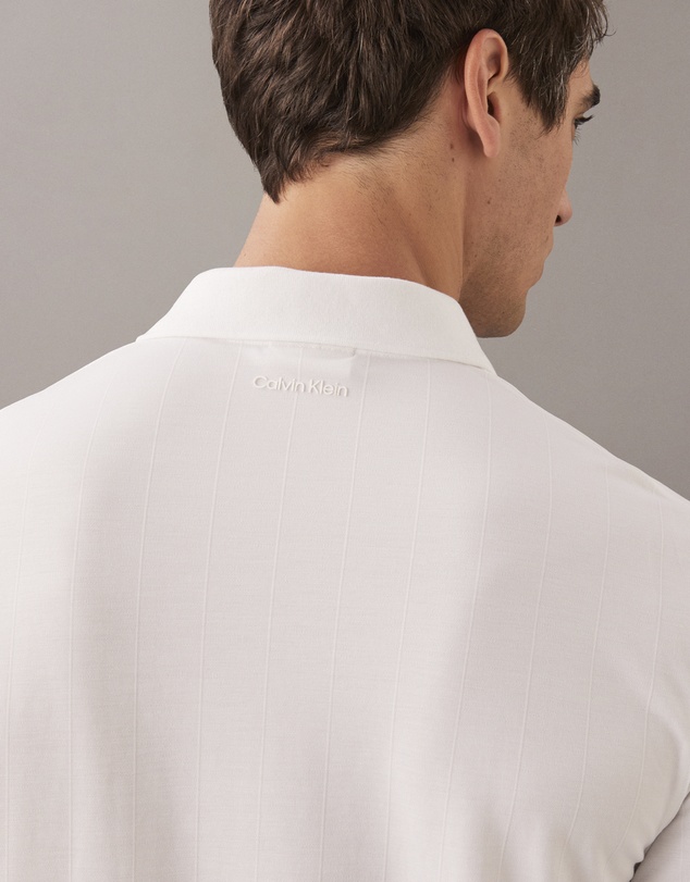 Calvin Klein - Tonal Stripe Jacquard Polo Shirt