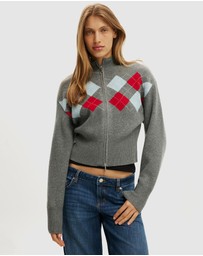 Cotton On - Lotus Cinched Zip Knit