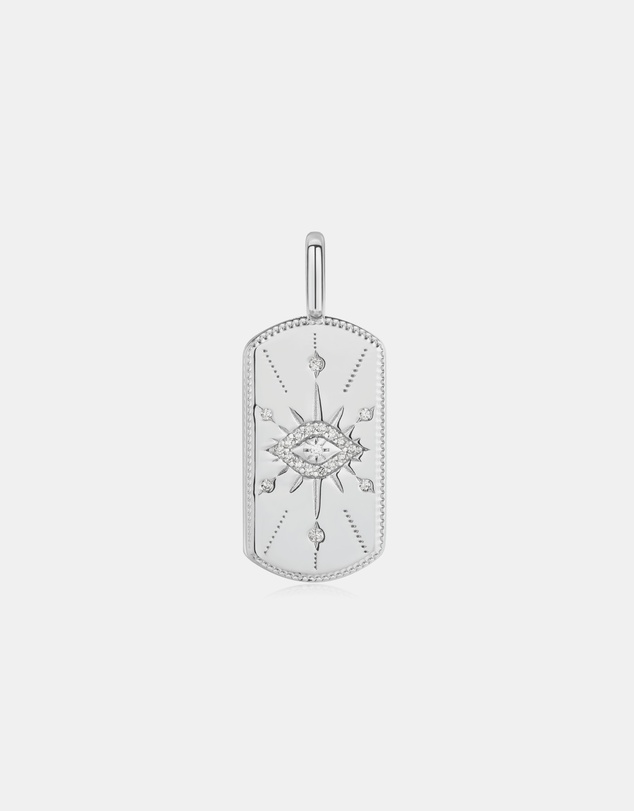 Ania Haie - Silver Evil Eye Tag Charm