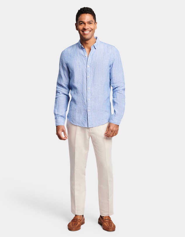 Brooksfield - Pin Stripe Linen Shirt