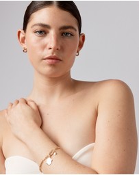 Michael Hill - Twisted Paperclip Pendant Connector in 10k Yellow Gold