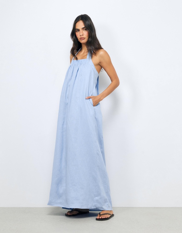 AERE - Dovie Linen Maxi Dress
