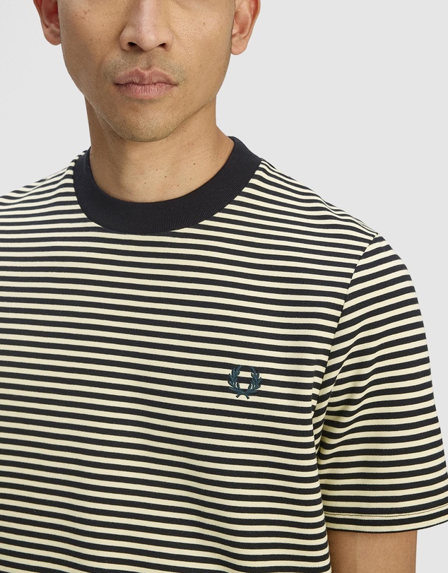 Fred Perry - Fine Stripe Heavy Weight T-Shirt