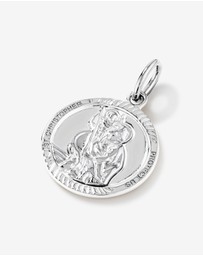 Michael Hill - Round St Christopher Pendant in Sterling Silver